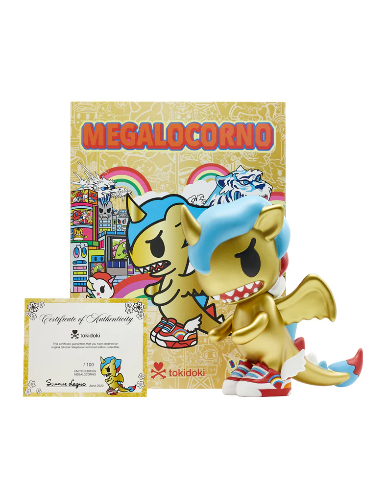 tokidoki Megalocorno Sofubi (Gold) - tumbierware