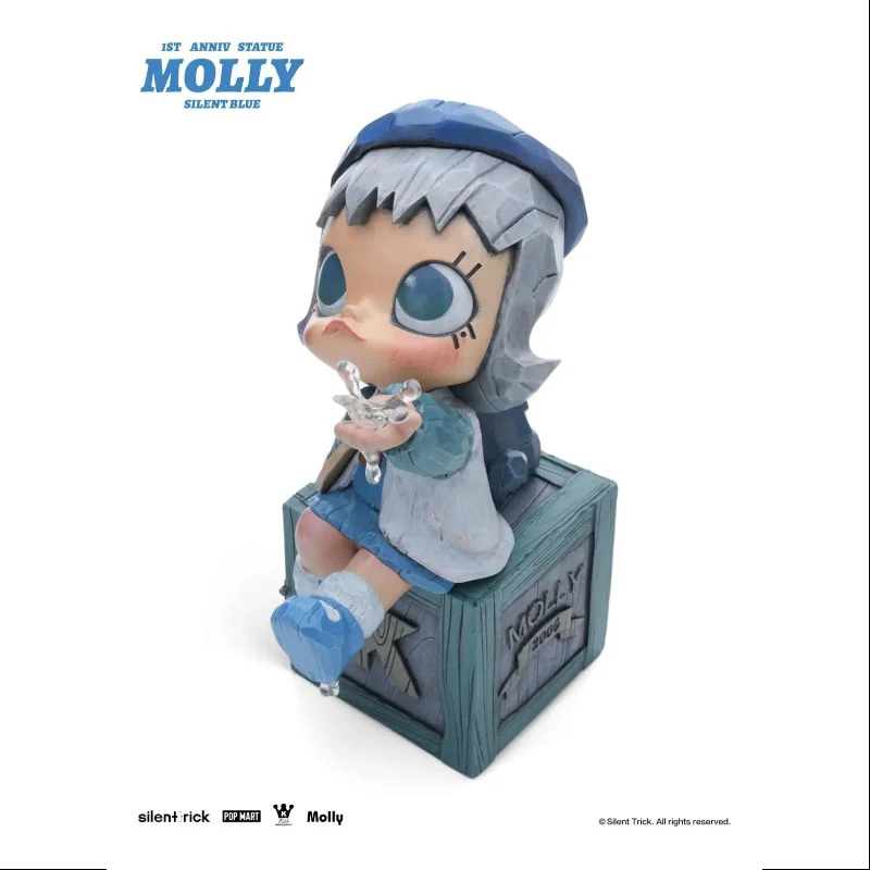 MOLLY x Silent Trick Molly 1st Anniversary Statue Silent Blue 2024 LIMITED - tumbierware