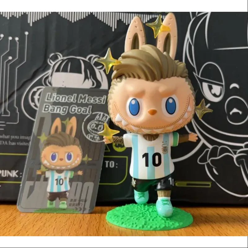 Labubu The Monsters Argentina Soccer Football Team Series Secret Lionel Messi Bang Goal - tumbierware