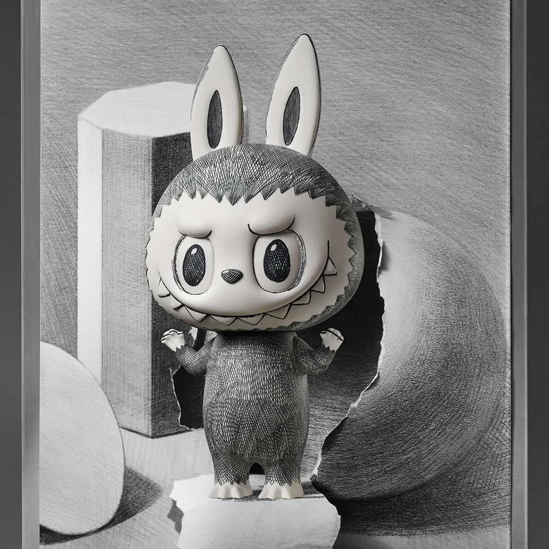POP MART MEGA LABUBU 400% Sketch - tumbierware