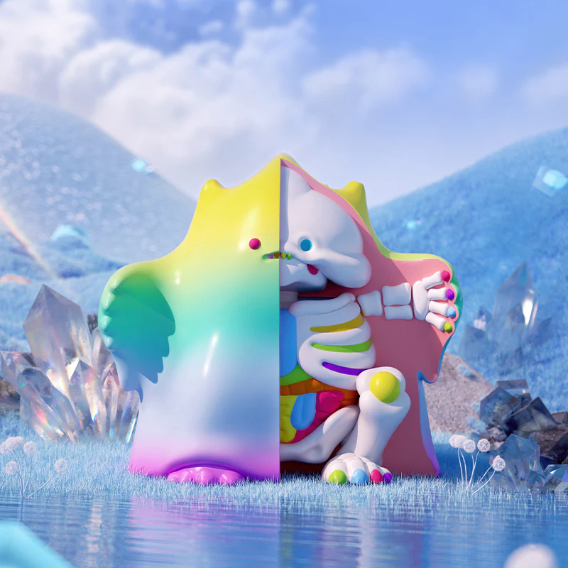 POP MART MEGA YUKI 400% Rainbow - tumbierware