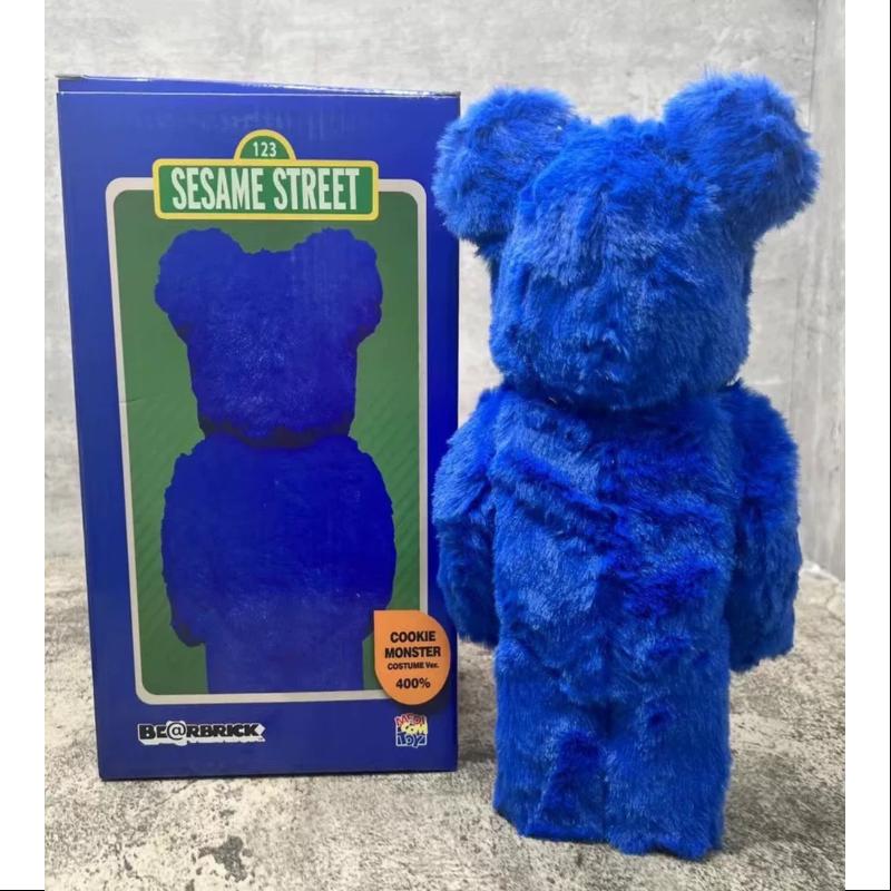 Bearbrick Sesame Street Cookie Monster Costume Ver.400% Be@rbrick 2024 Limited - tumbierware