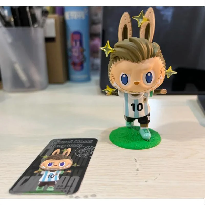 Labubu The Monsters Argentina Soccer Football Team Series Secret Lionel Messi Bang Goal - tumbierware