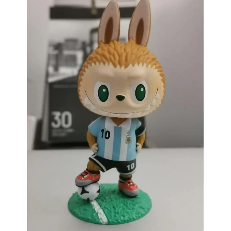 Labubu The Monsters Argentina Soccer Football Team Series Lionel Messi Kick Off - tumbierware