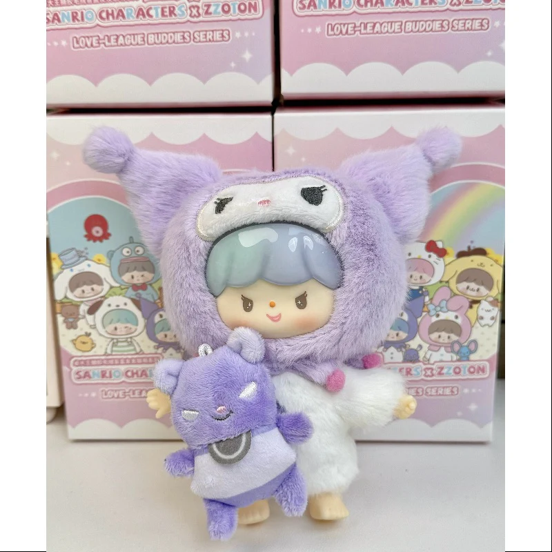 zZoton Sanrio Characters Love League Buddies Series Vinyl Plush Doll KUROMI zZoton - tumbierware