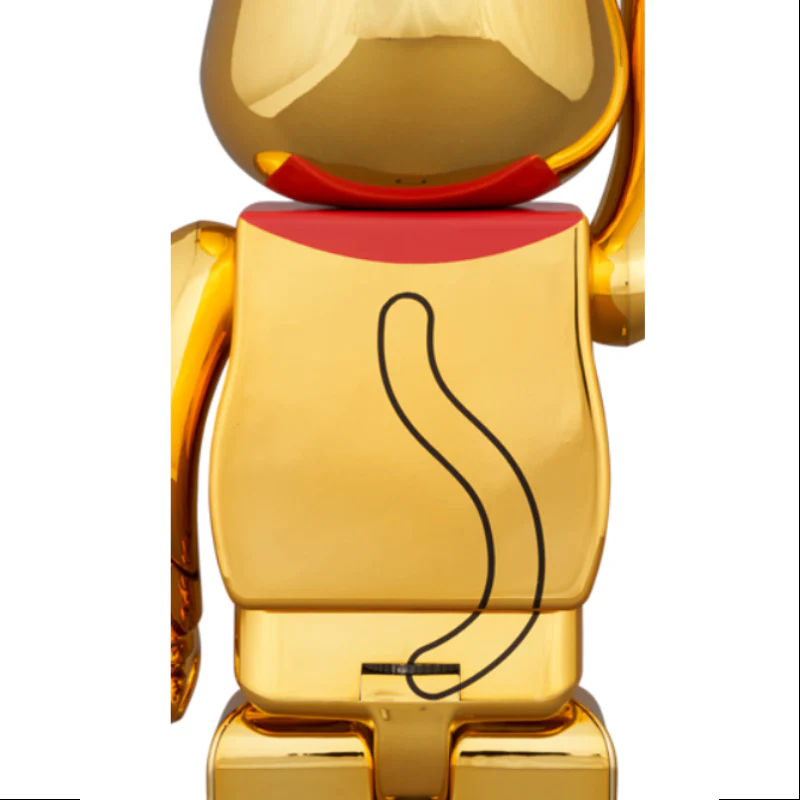 Bearbrick Lucky Cat Good Luck Gold Plated Luminous 400% Be@rbrick 2024 Limited - tumbierware