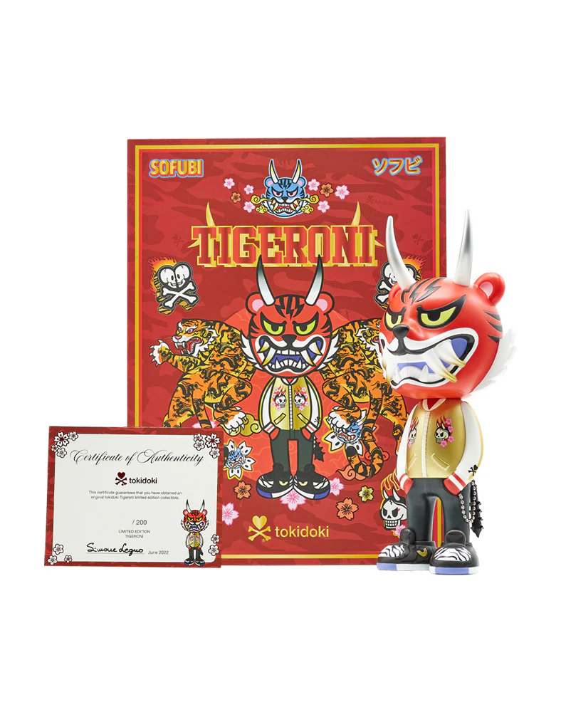 tokidoki Tigeroni Sofubi (Red) - tumbierware