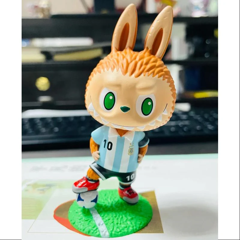 Labubu The Monsters Argentina Soccer Football Team Series Lionel Messi Kick Off - tumbierware