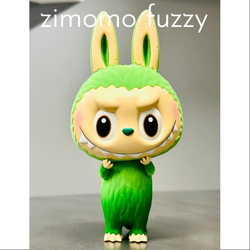 Labubu The Monsters Zimomo Fuzzy Moss Green Figurine 2024 PTS Limited - tumbierware