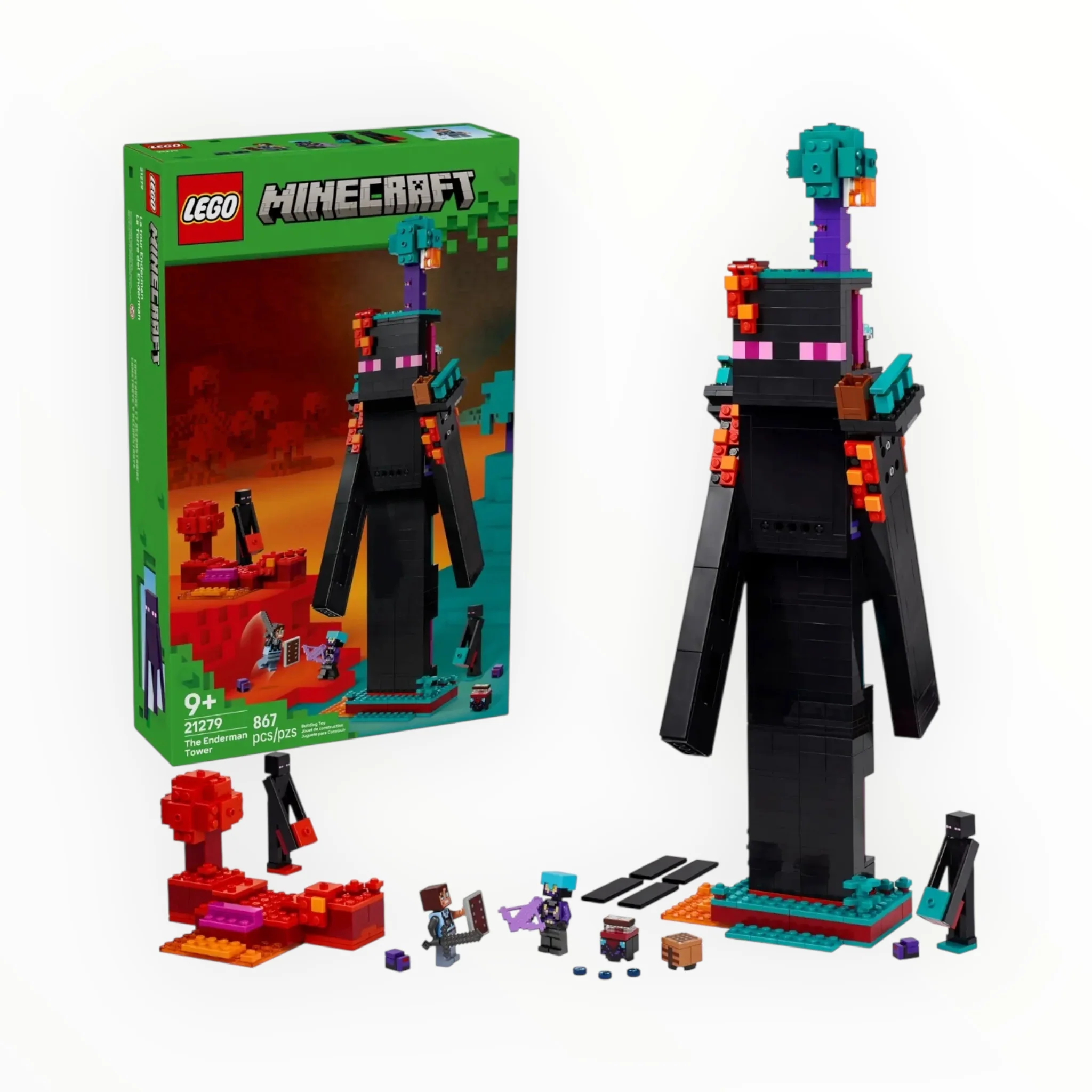 21279 Minecraft The Enderman Tower - tumbierware