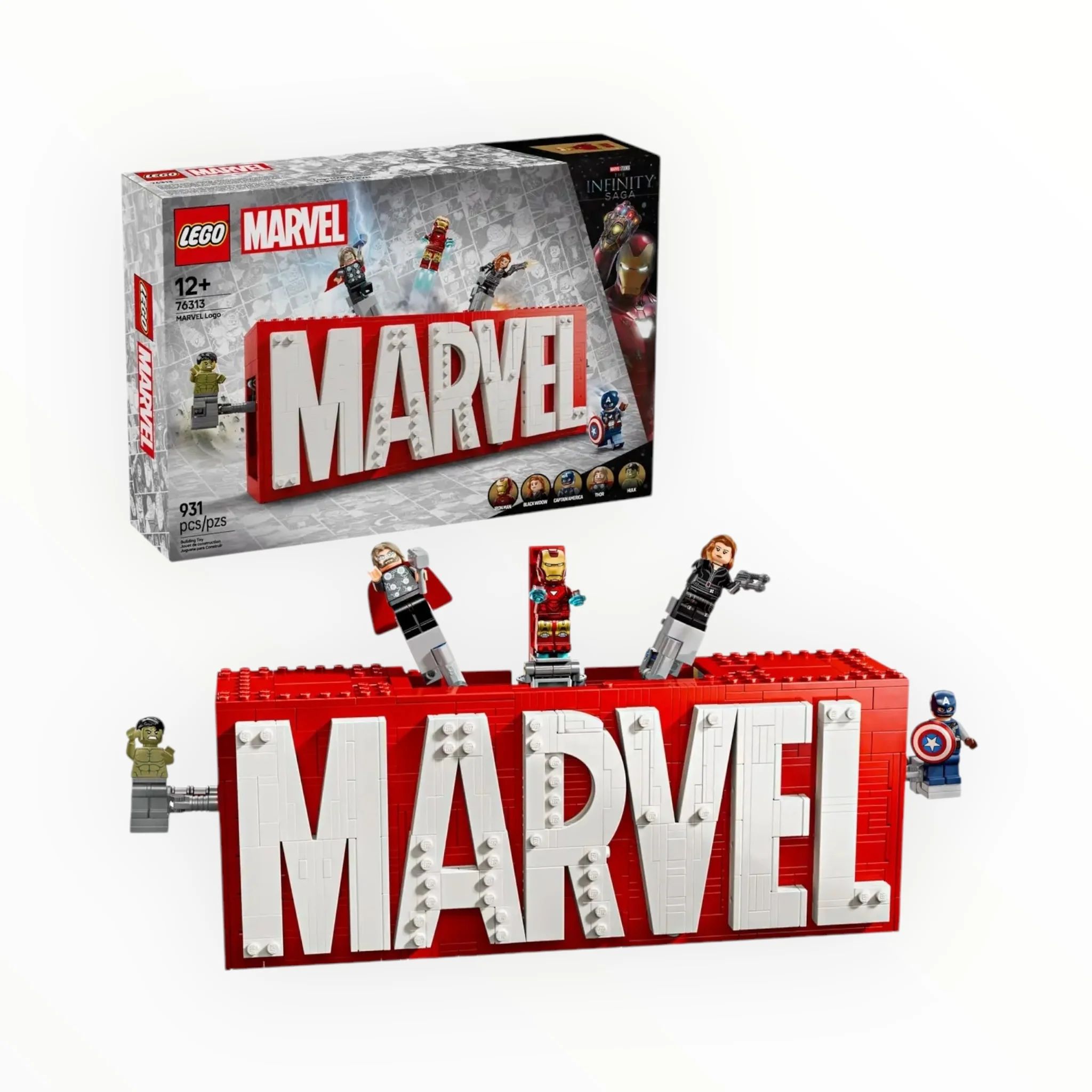 76313 MARVEL Logo & Minifigures - tumbierware