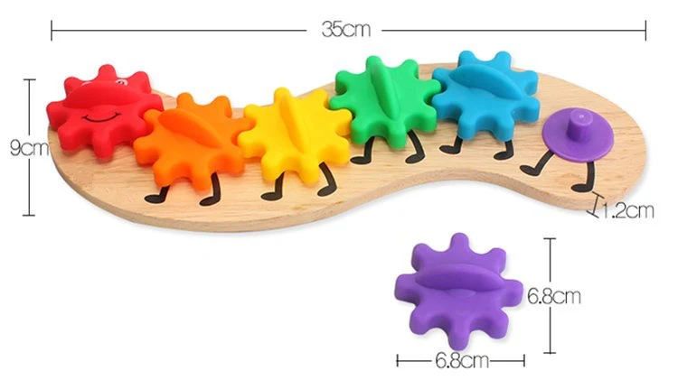 Wooden Gear Caterpillar - tumbierware