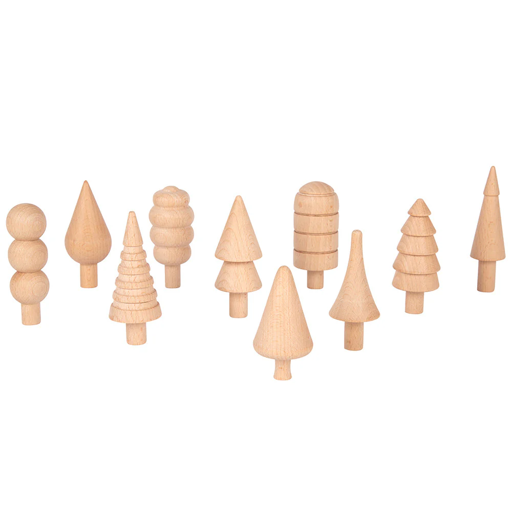 Woodland Trees Wooden Blocks - tumbierware
