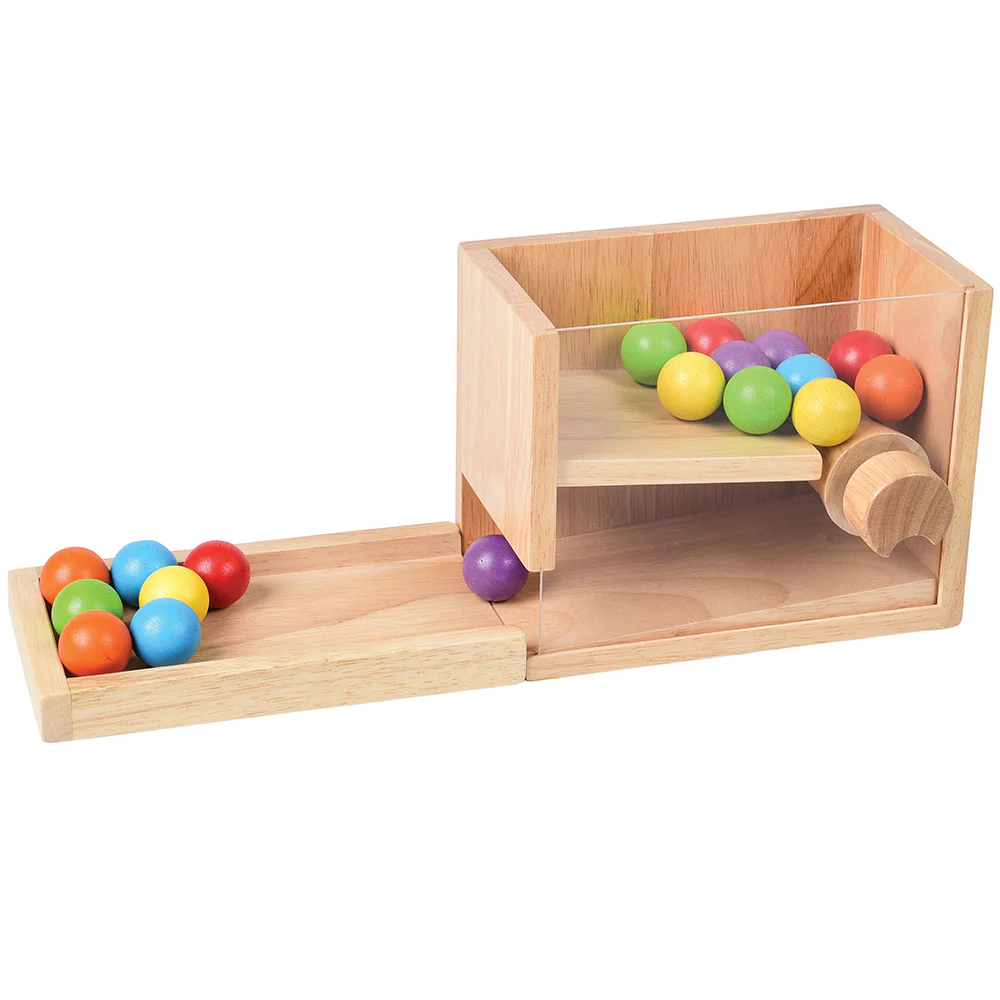 STEM Simple Machine Learning Toy with Visible Mechanism | Durable Hardwood & Acrylic Design - tumbierware