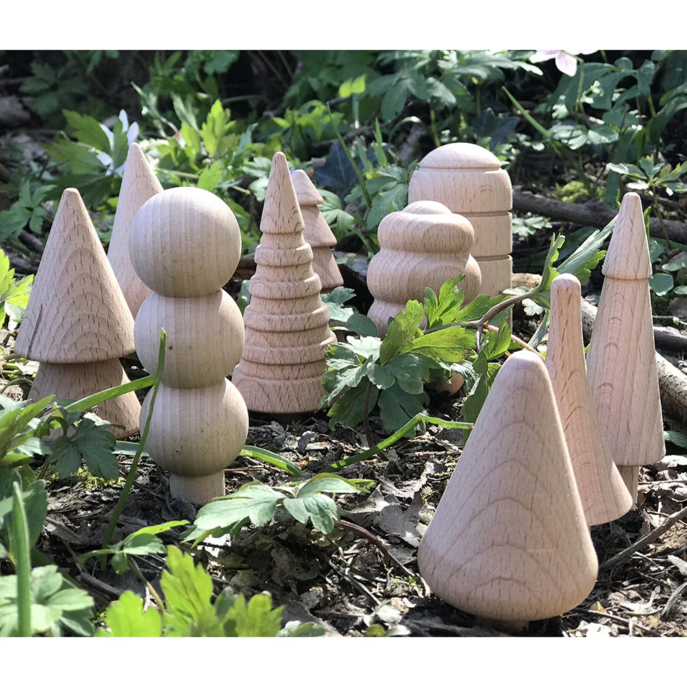 Woodland Trees Wooden Blocks - tumbierware