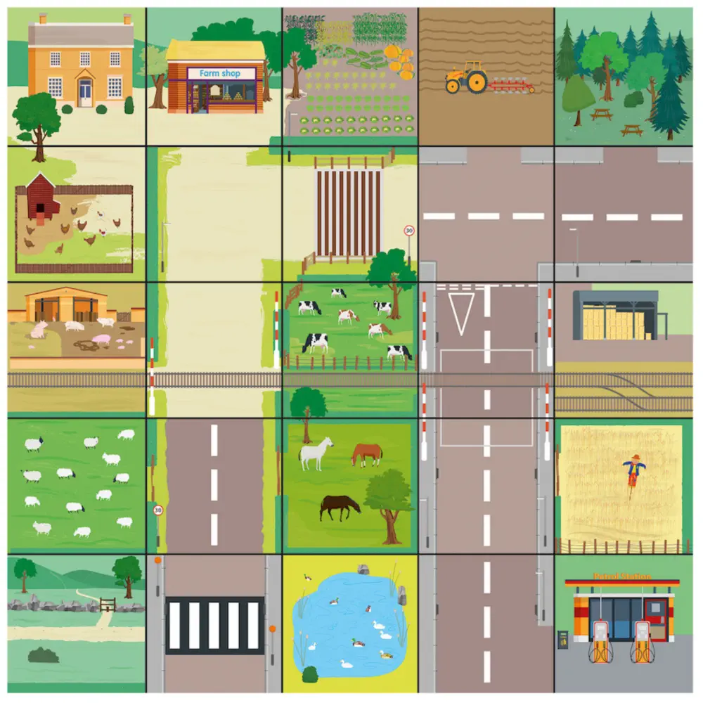 TTS Bee Bot Countryside Mat - tumbierware