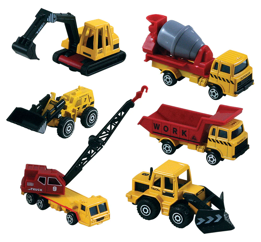 Construction Vehicles - SET of 6 - tumbierware