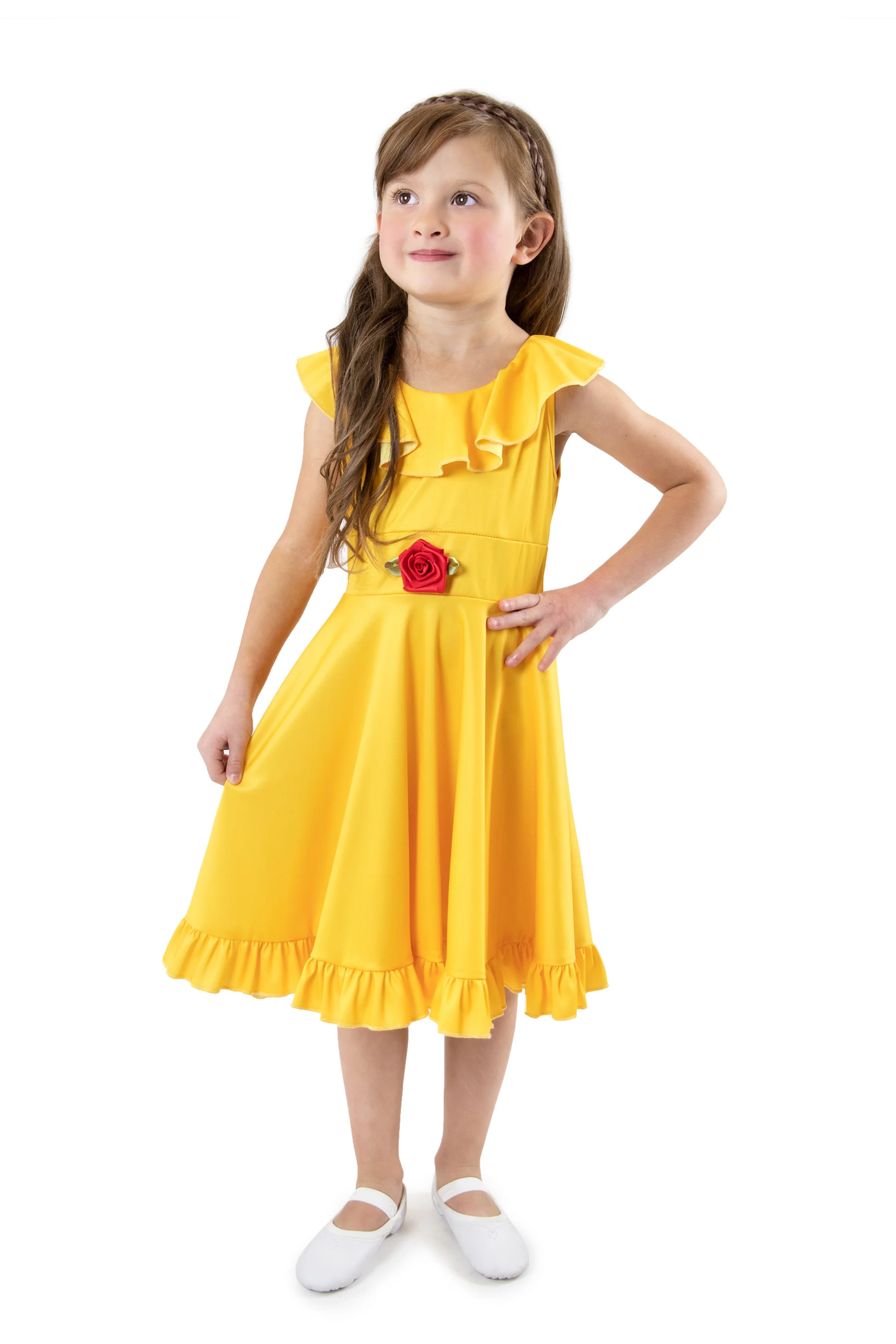 Yellow Beauty Twirl Dress - tumbierware