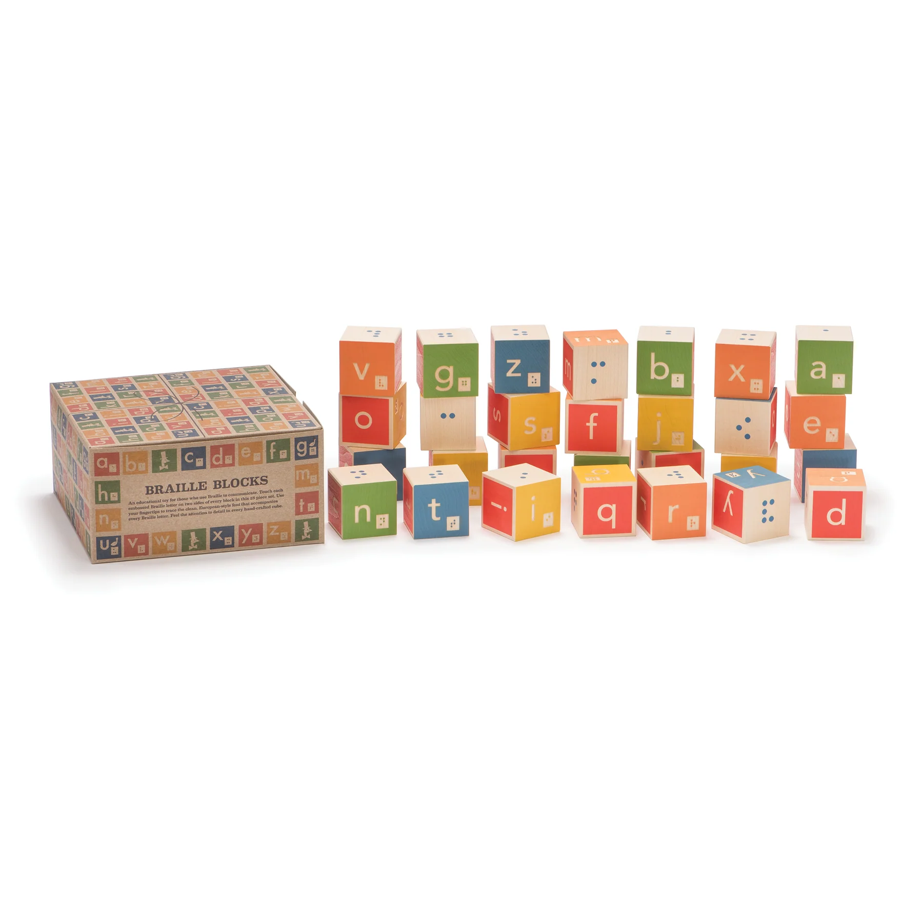 Wooden Blocks Braille - tumbierware
