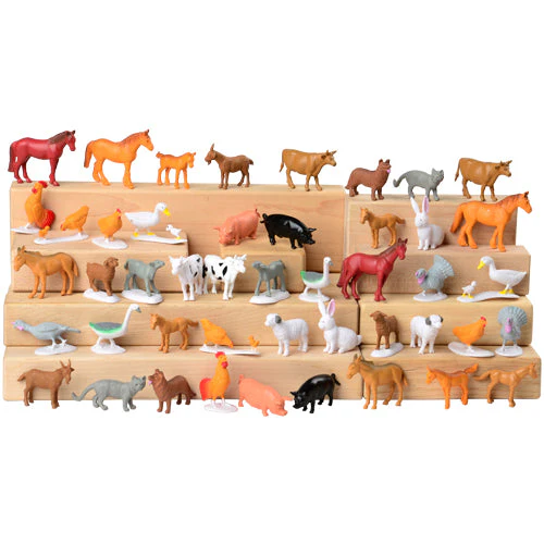 108-Piece Toy Farm Animal Vinyl Figures | Sorting. Counting & Matching Set - tumbierware
