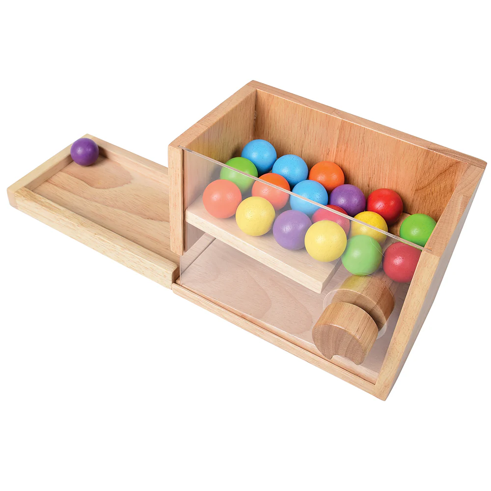 STEM Simple Machine Learning Toy with Visible Mechanism | Durable Hardwood & Acrylic Design - tumbierware
