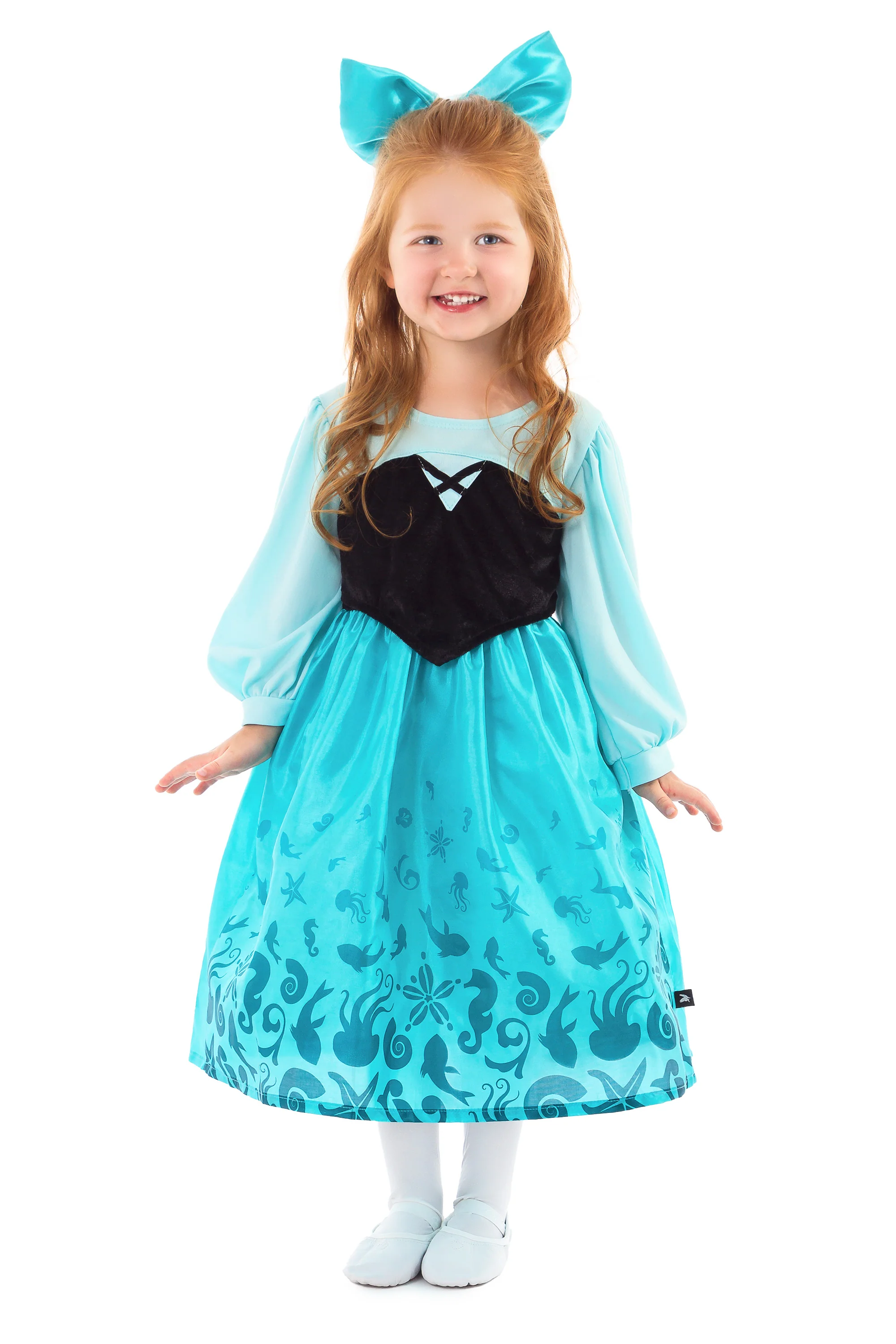 Mermaid Day Dress with Bow - tumbierware
