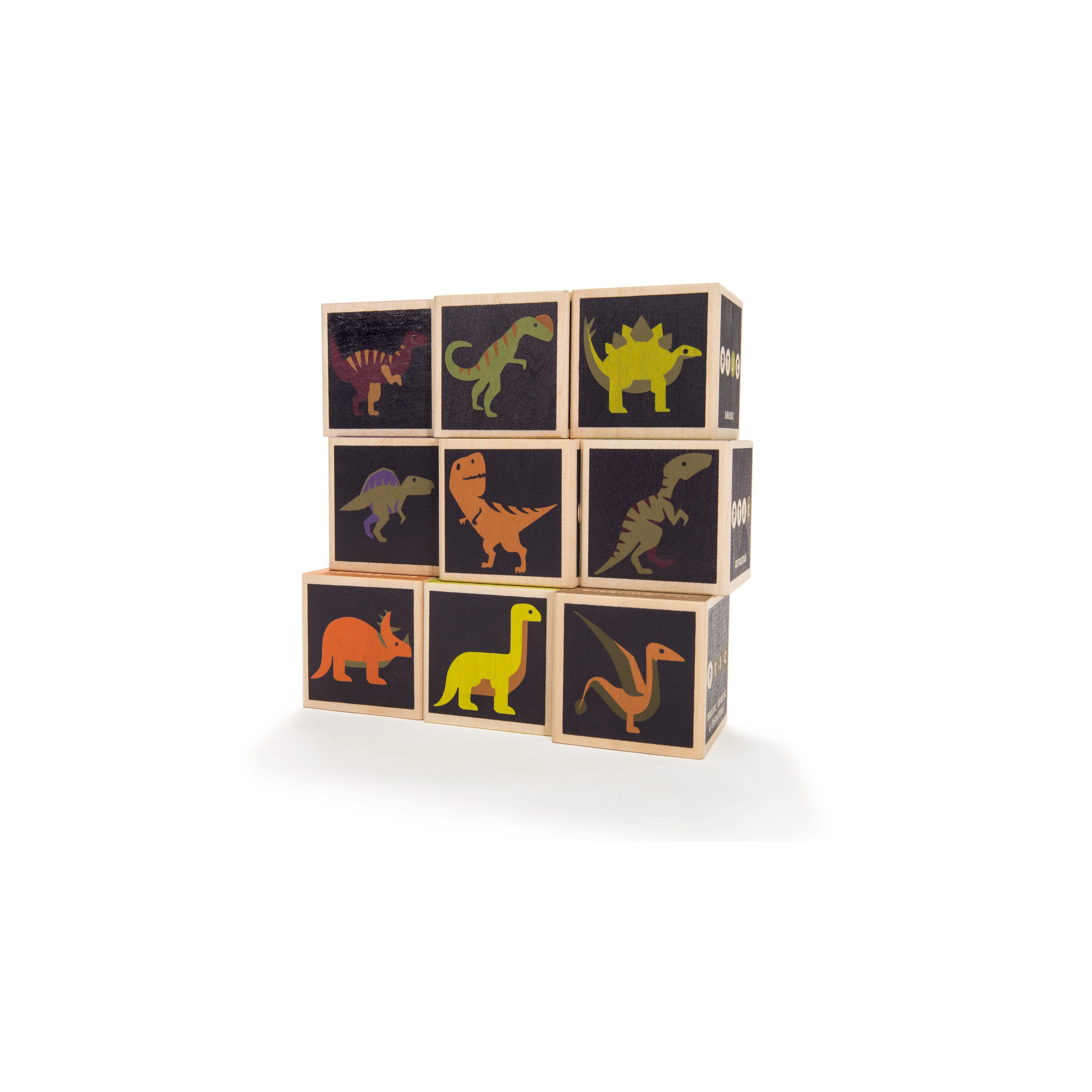 Wooden Blocks Dinosaurs - tumbierware