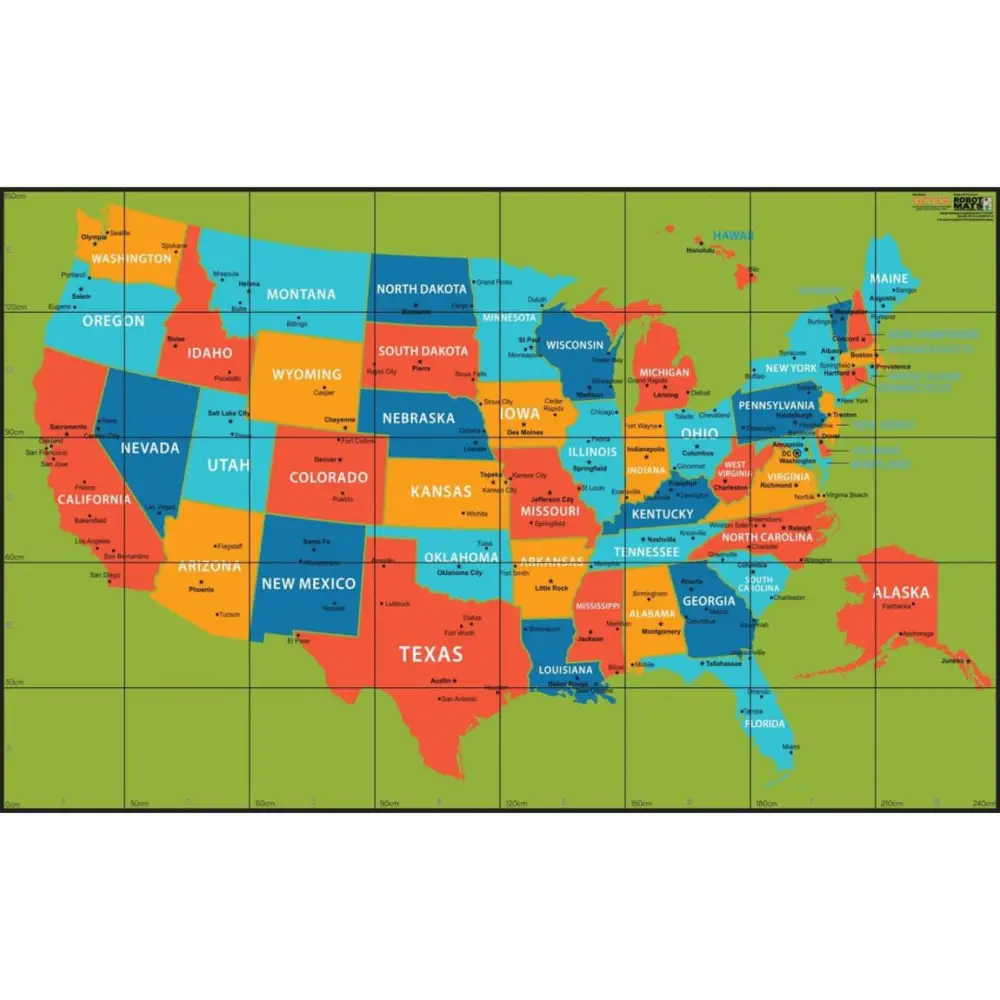 Wonder Workshop US Map Robotic Mat - tumbierware