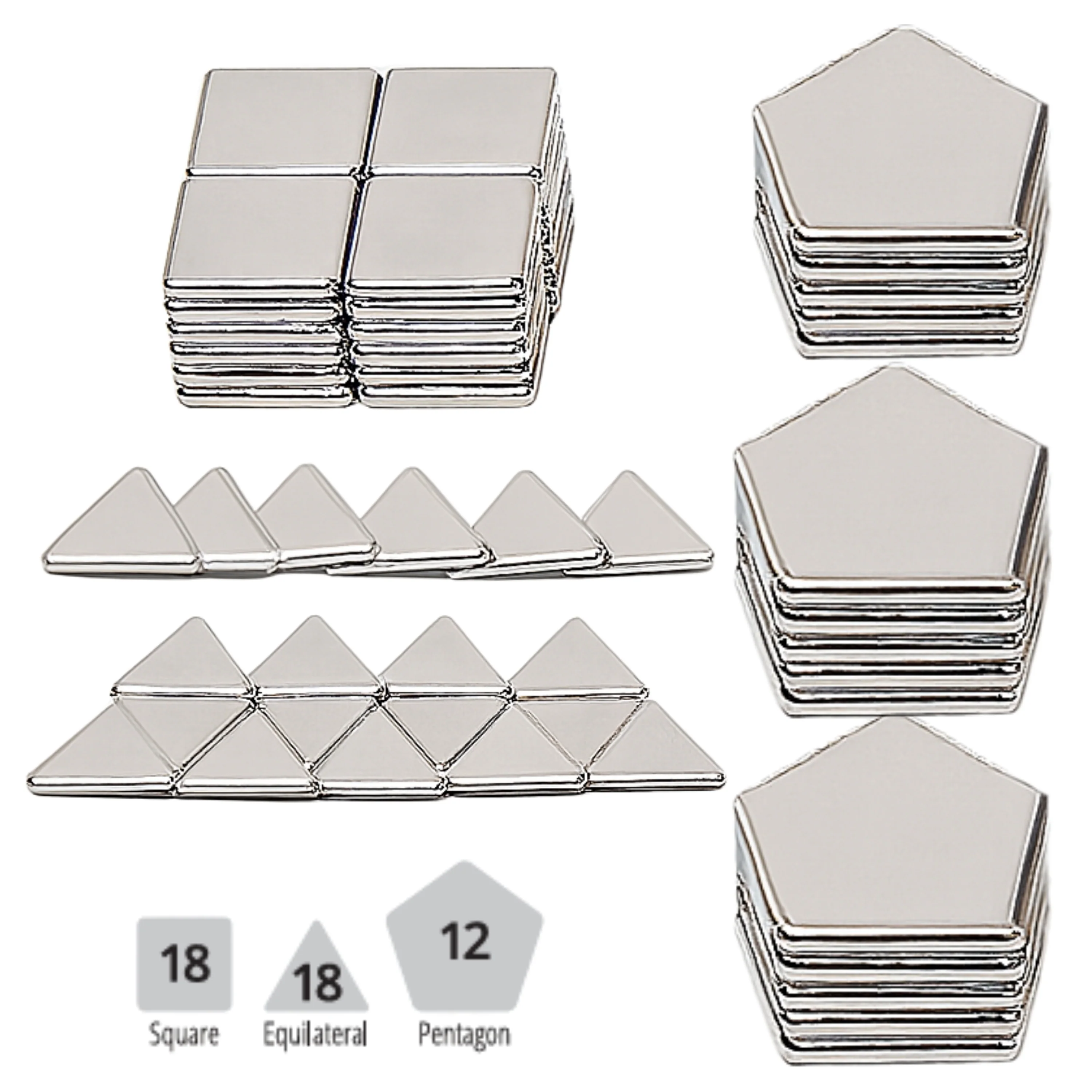 Mirrored Magnetic Polydron - tumbierware