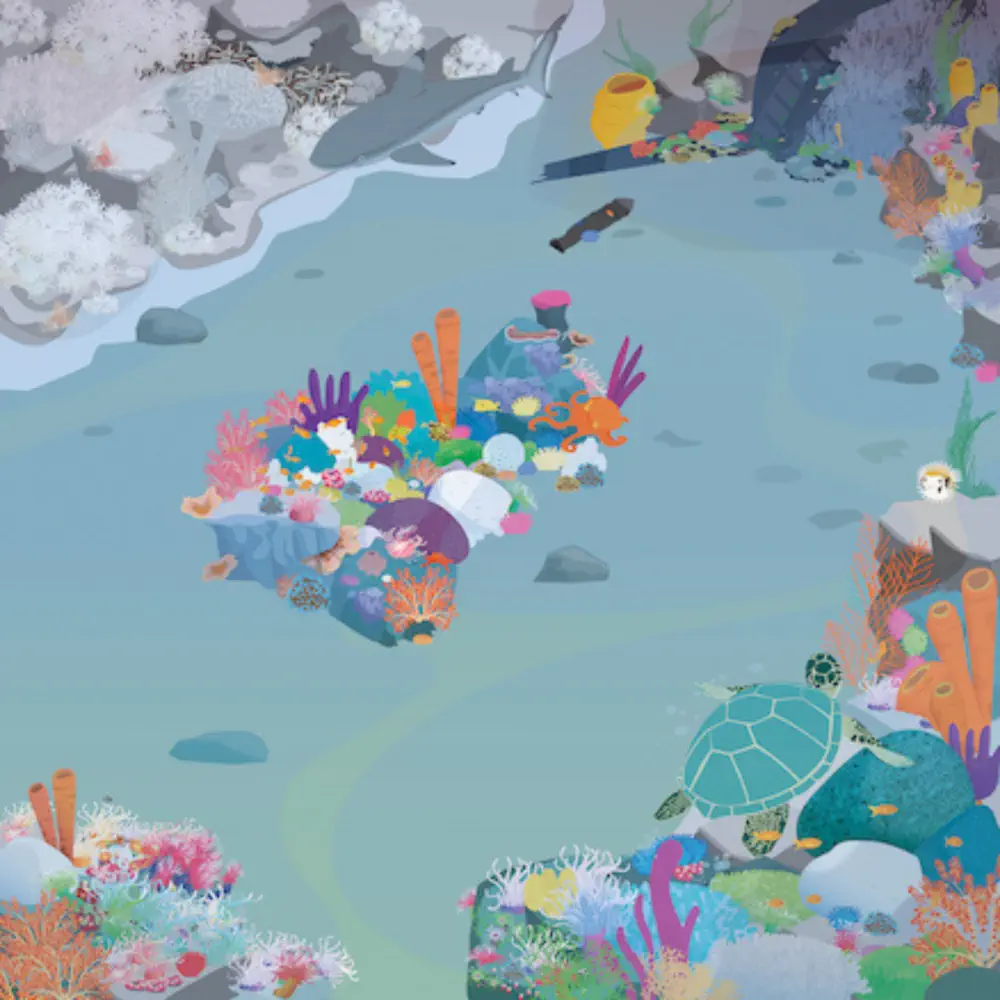 Rugged Robot Coral Reef Mat - tumbierware