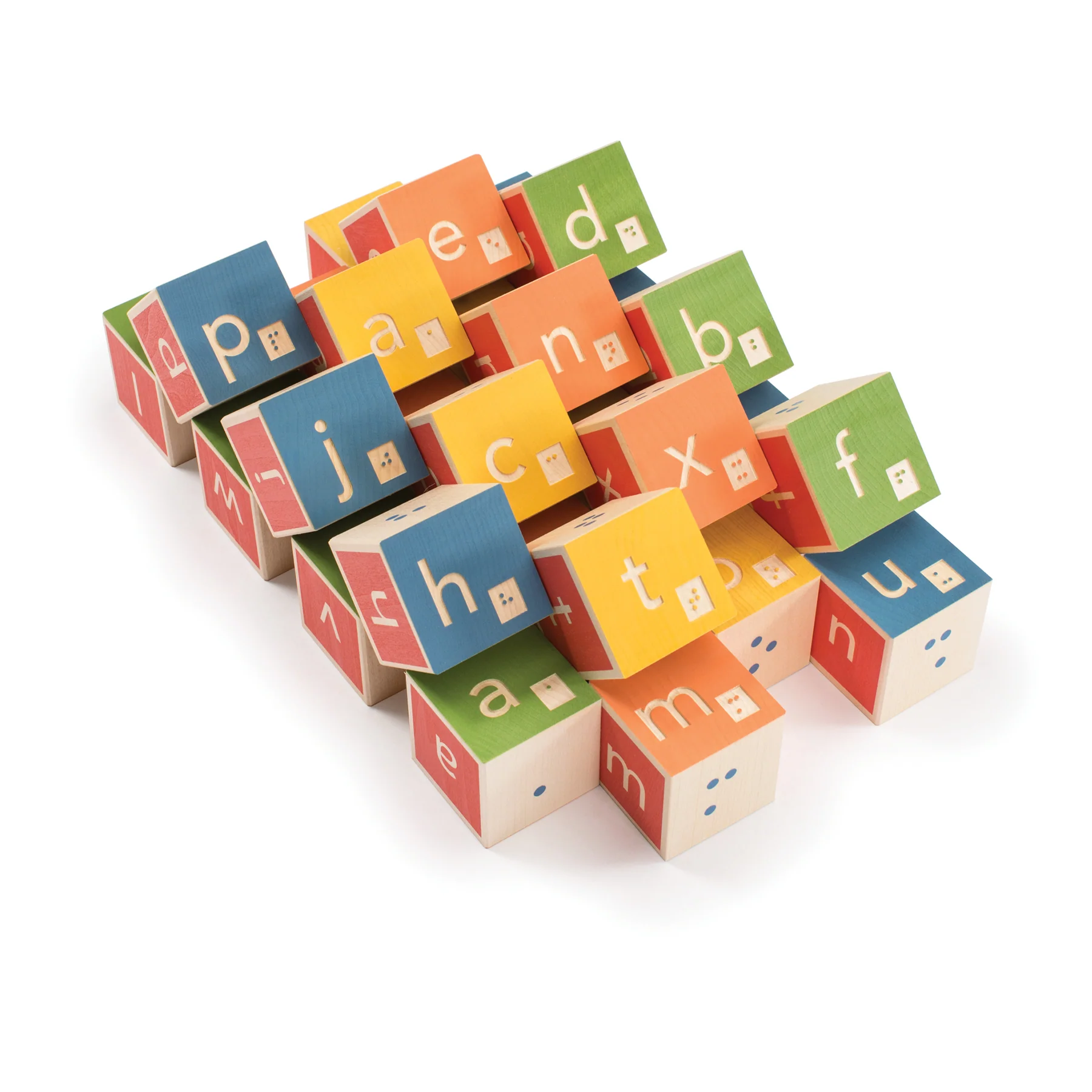 Wooden Blocks Braille - tumbierware