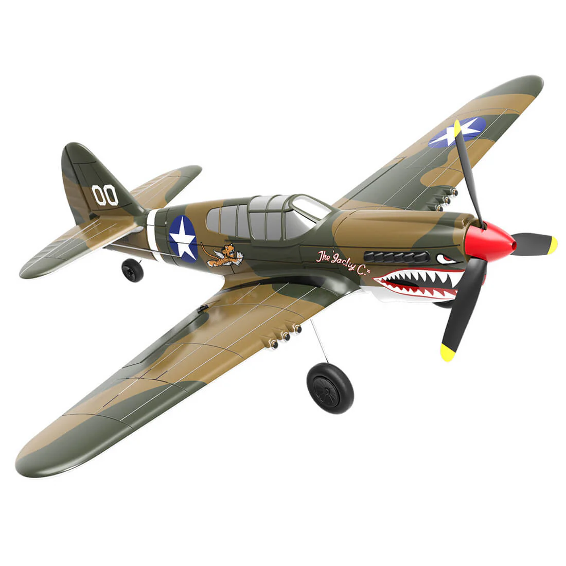 VOLANTEXRC P-40 2.4Ghz 4CH RC Airplane EPP Foam Fighter for Beginners (RTF Version) - tumbierware