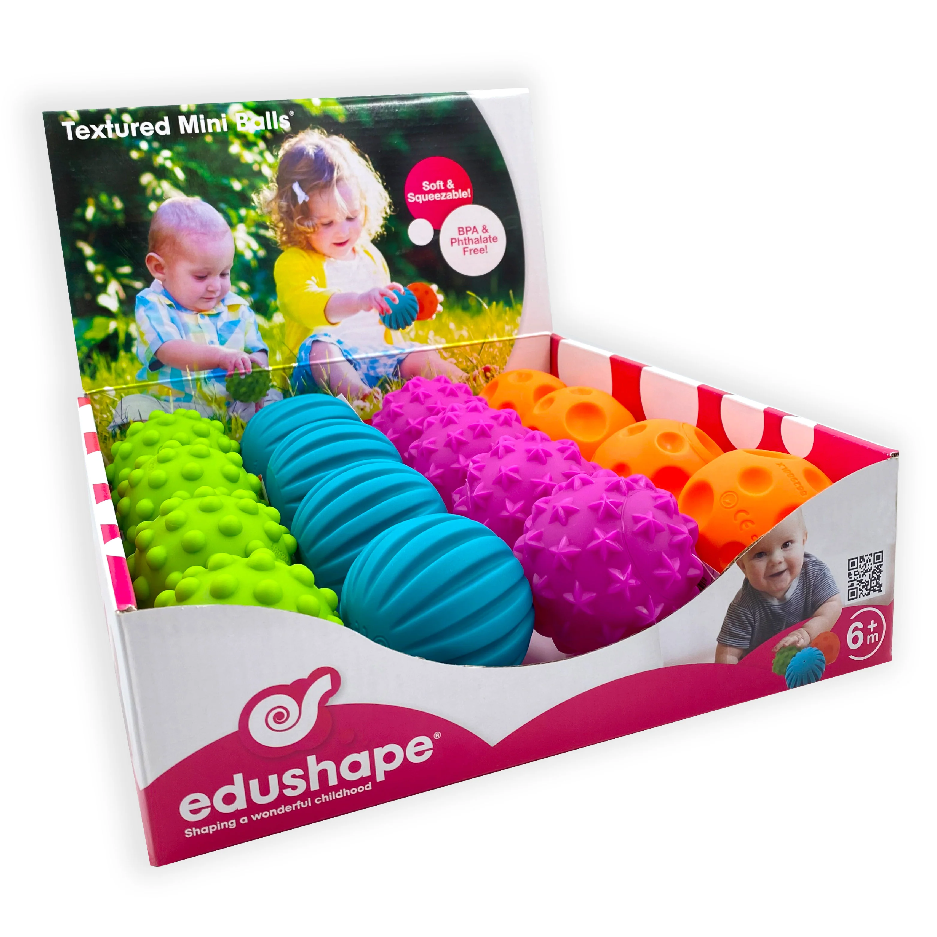 Textured Mini Balls. Display - tumbierware