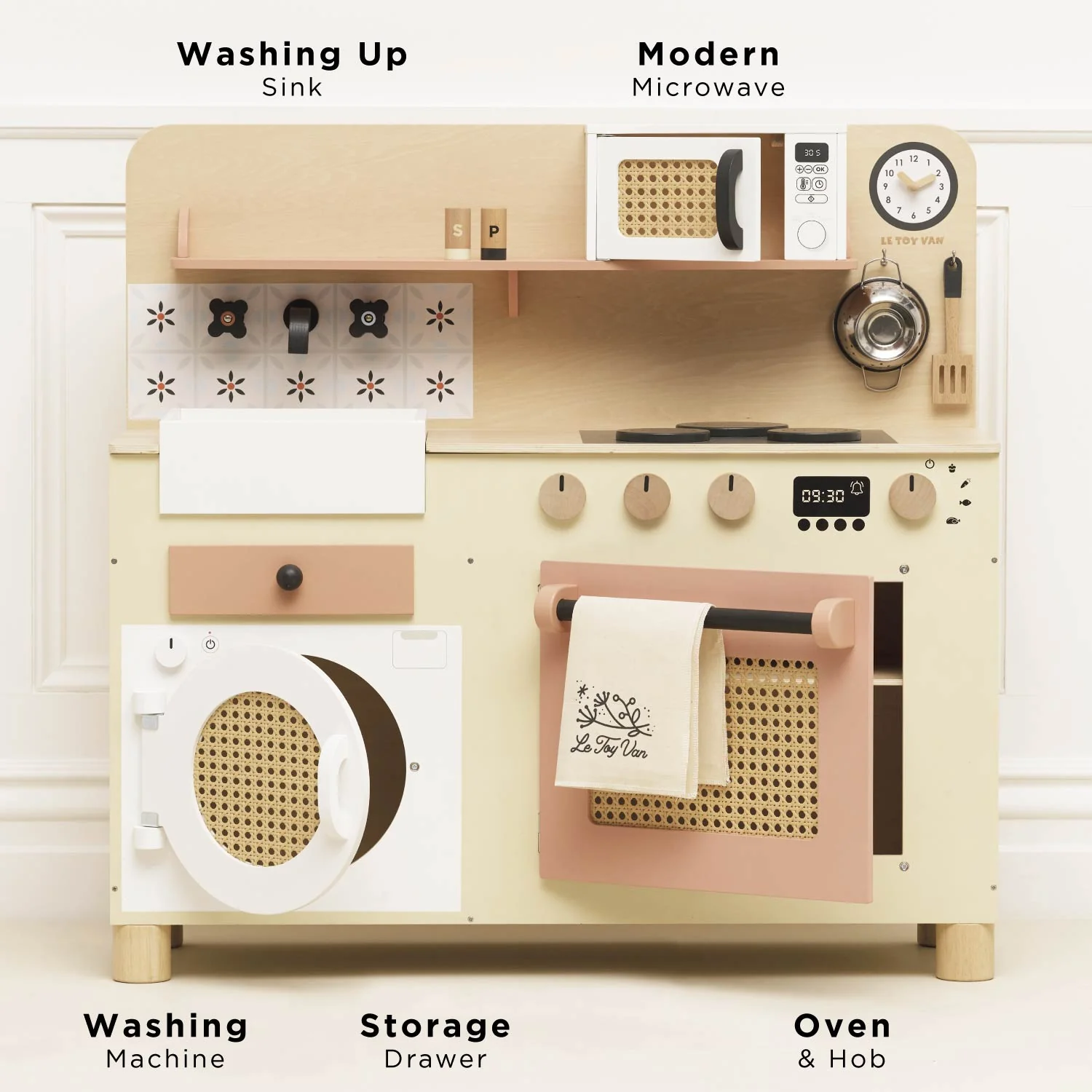 Family Size Wooden Play Kitchen - tumbierware