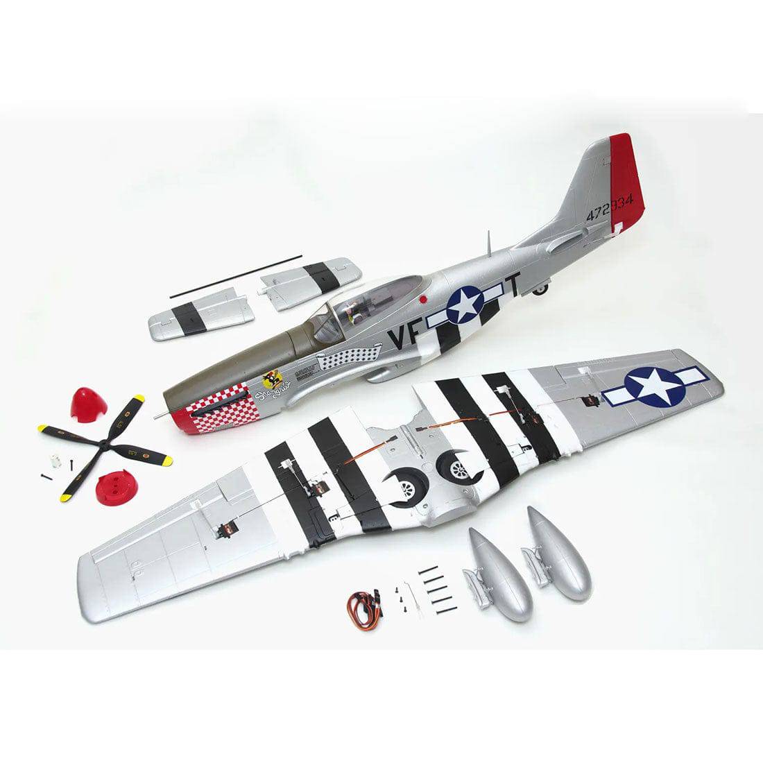 Arrows Hobby 1100mm P-51 Propeller Fighter RC Airplane Aircraft PNP Assembly - tumbierware