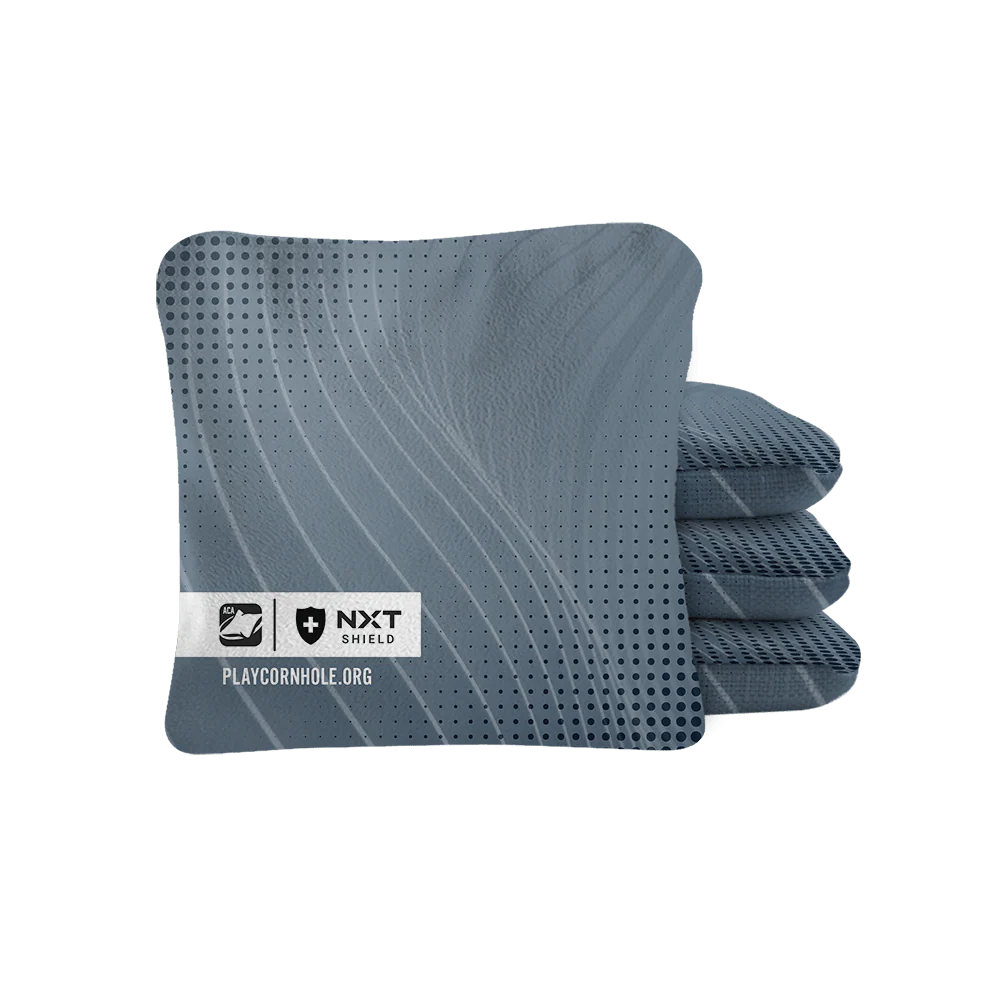 Gray NXT Shield Cornhole Bags - tumbierware