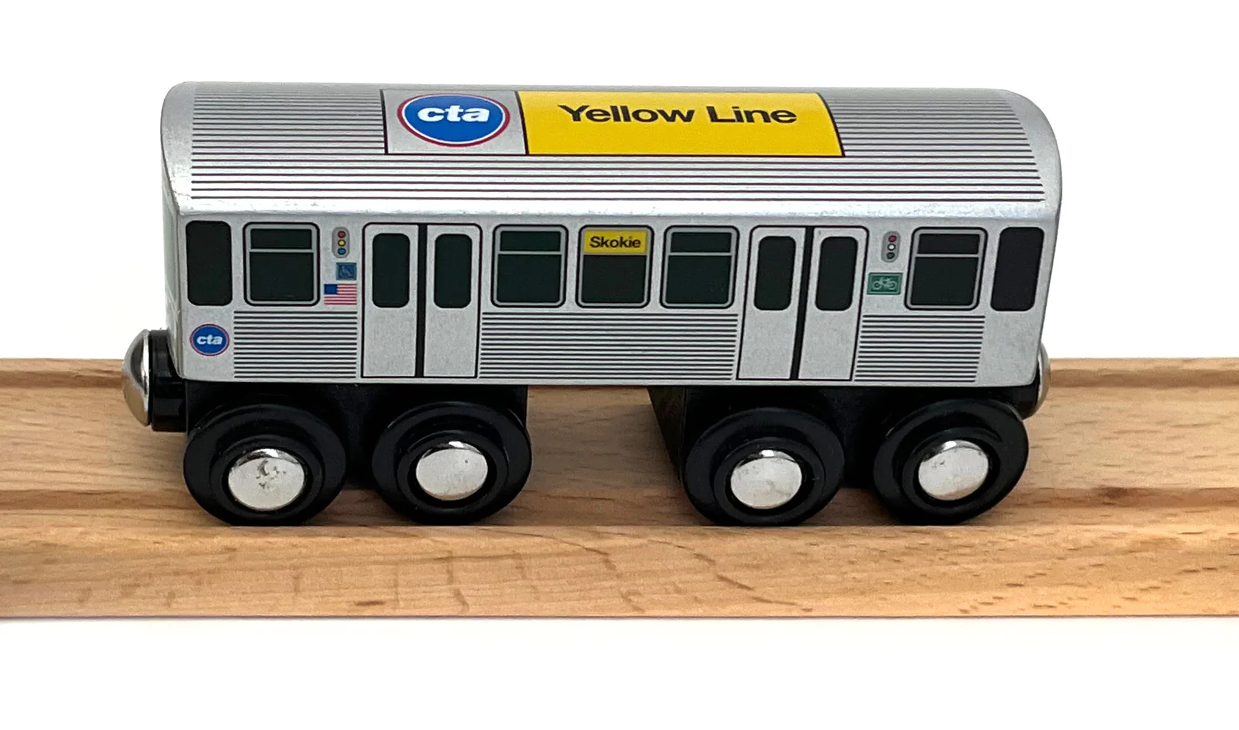 Yellow Line Wooden Train - tumbierware