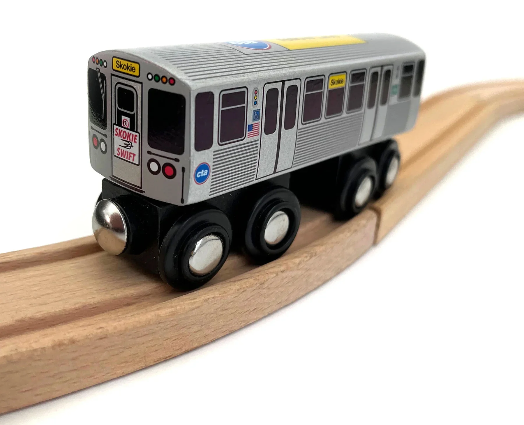 Yellow Line Wooden Train - tumbierware