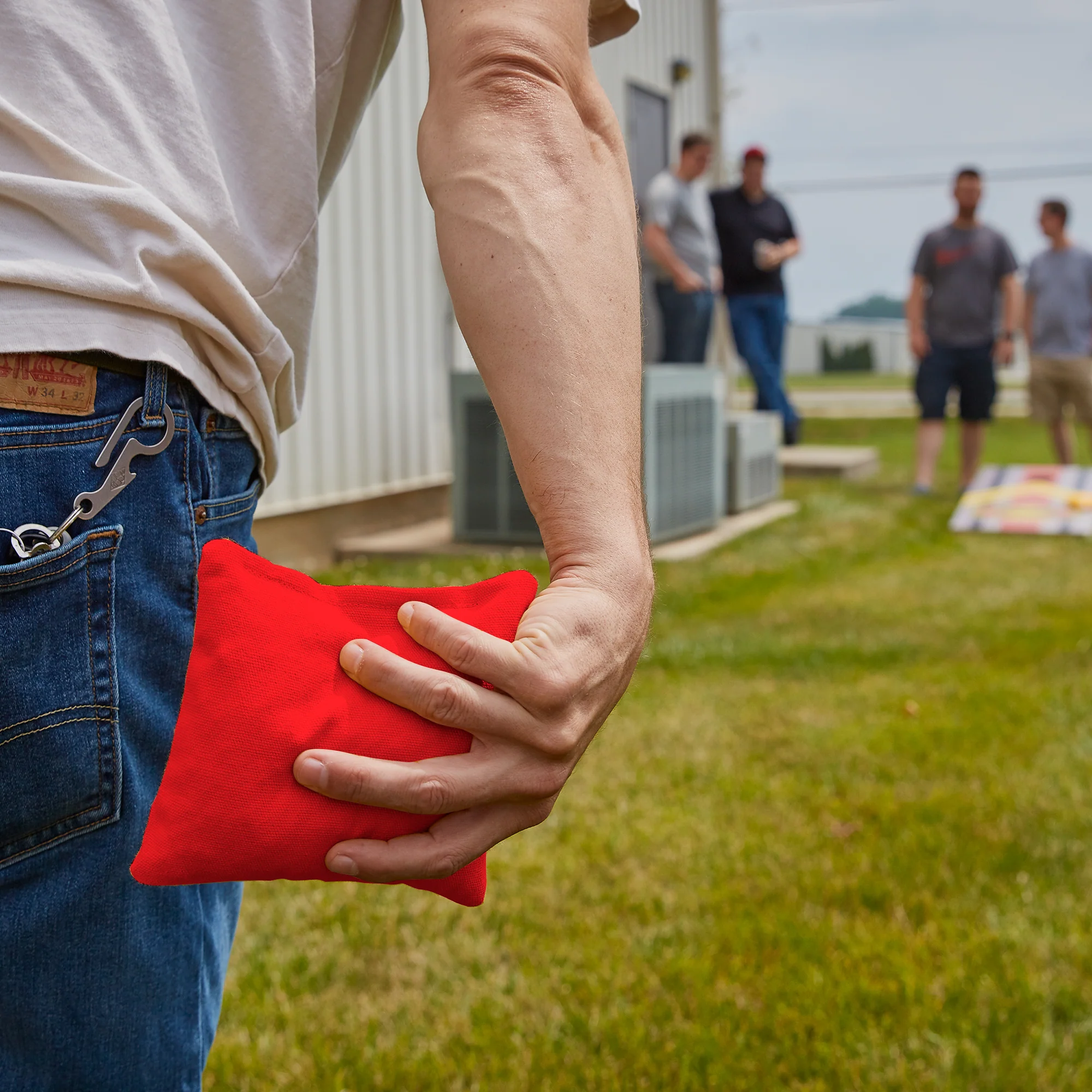 Red Daily 66x Cornhole Bags - tumbierware