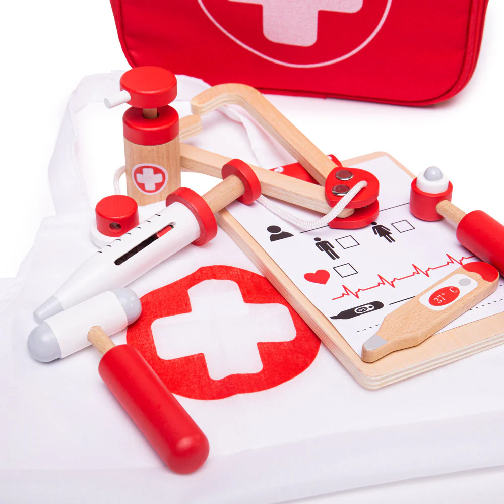 Bigjigs Toys Wooden Doctor's Kit - tumbierware