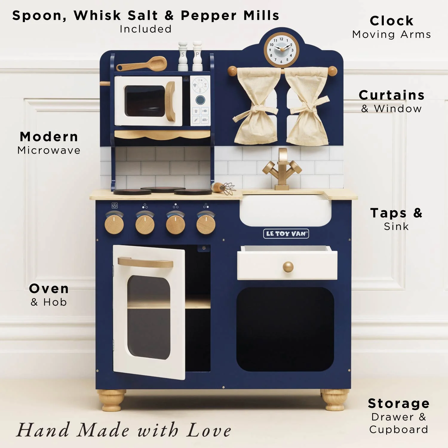 Oxford Wooden Play Kitchen - tumbierware