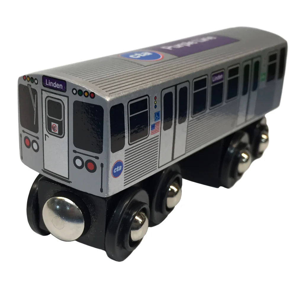 Purple Line Wooden Train - tumbierware