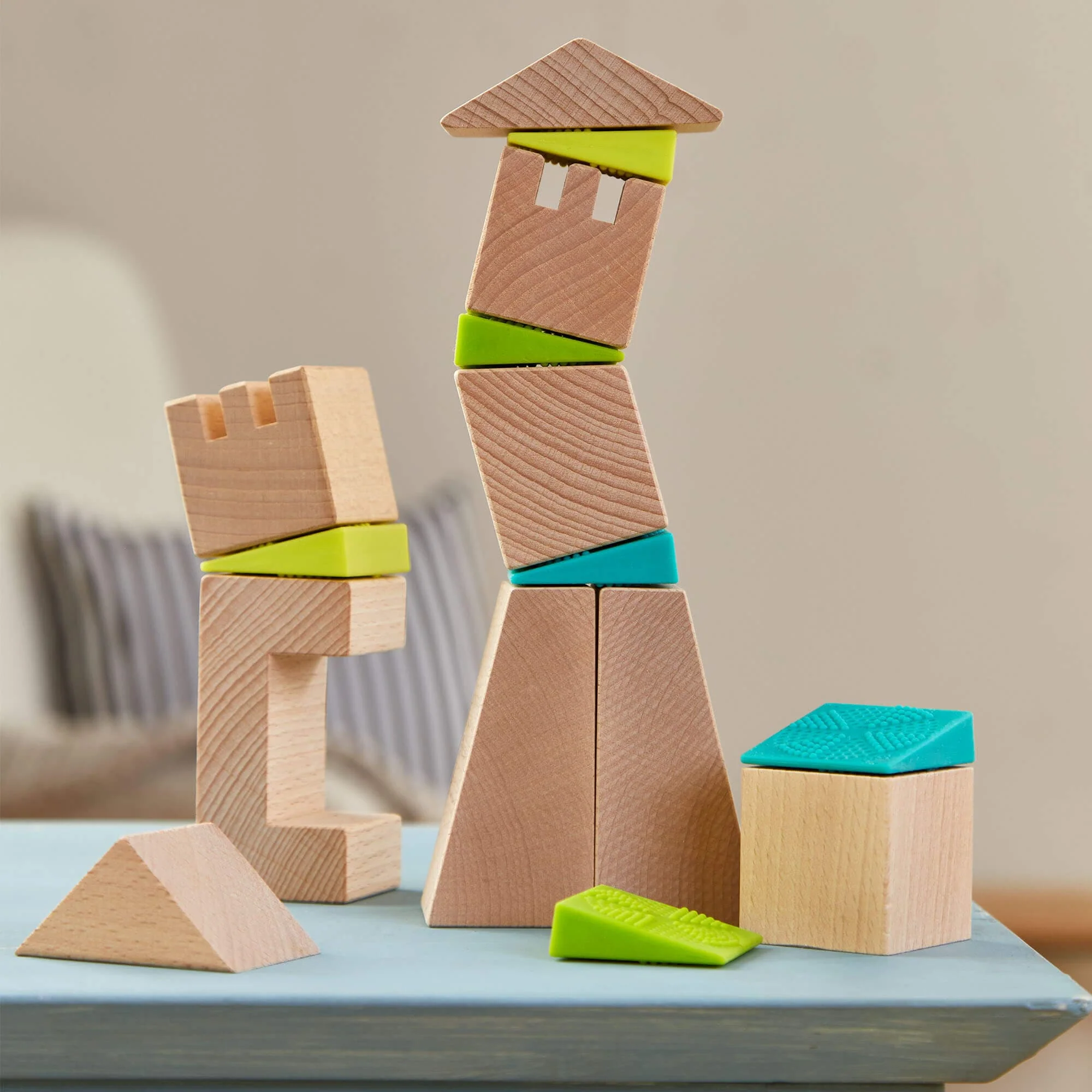 Crooked Towers Wooden Blocks - tumbierware