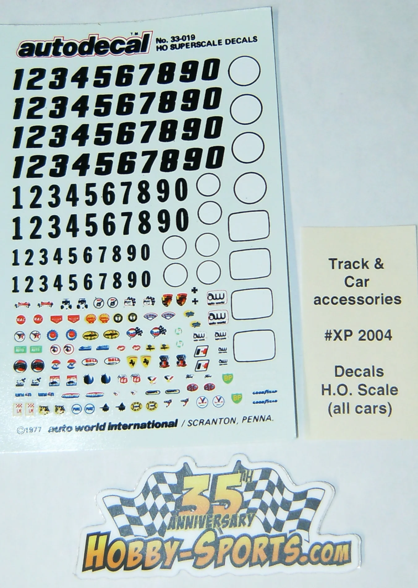 AFX H.O. Scale Decals - tumbierware