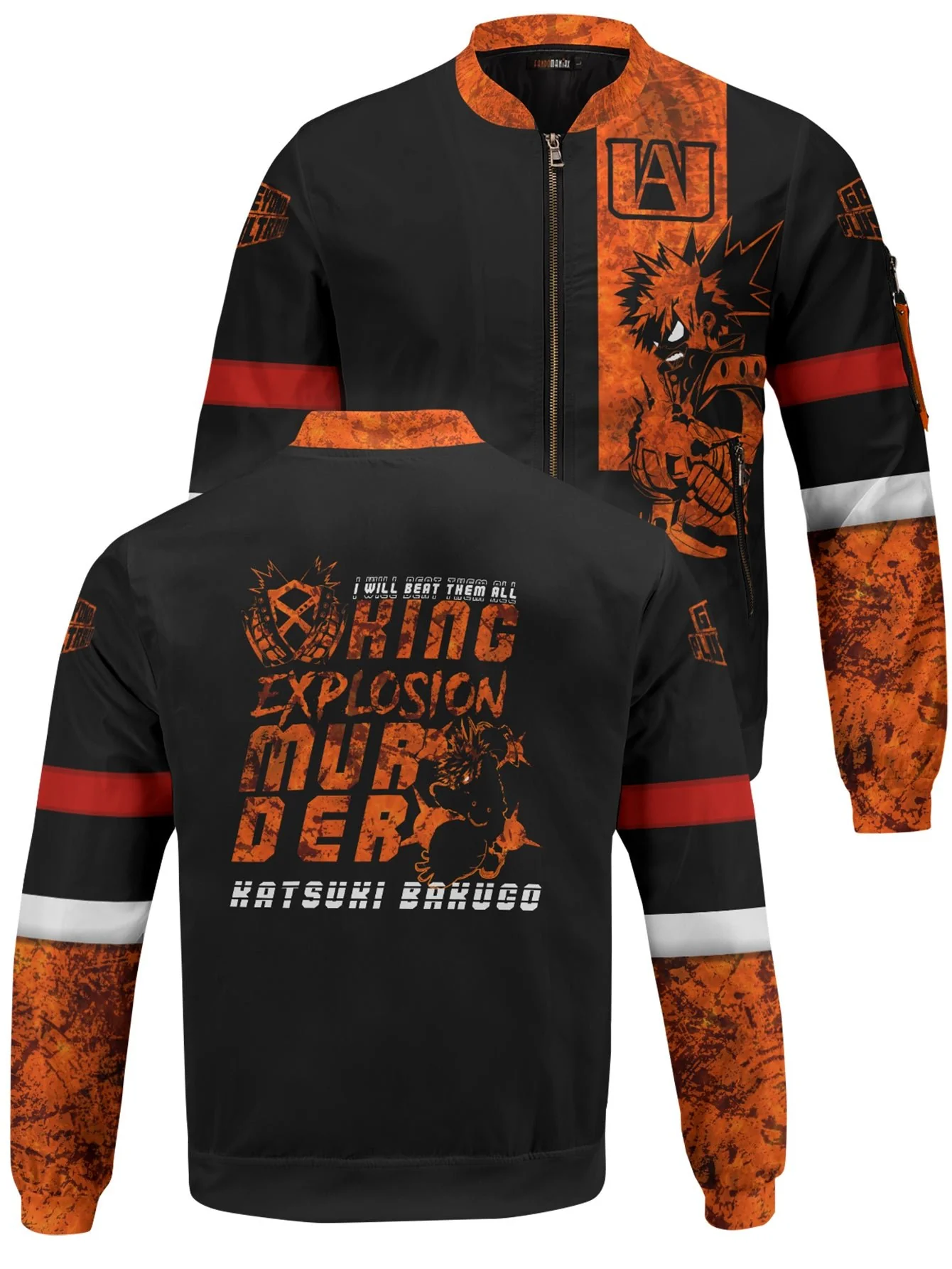 Katsuki Bakugou Bomber Jacket - necksoother