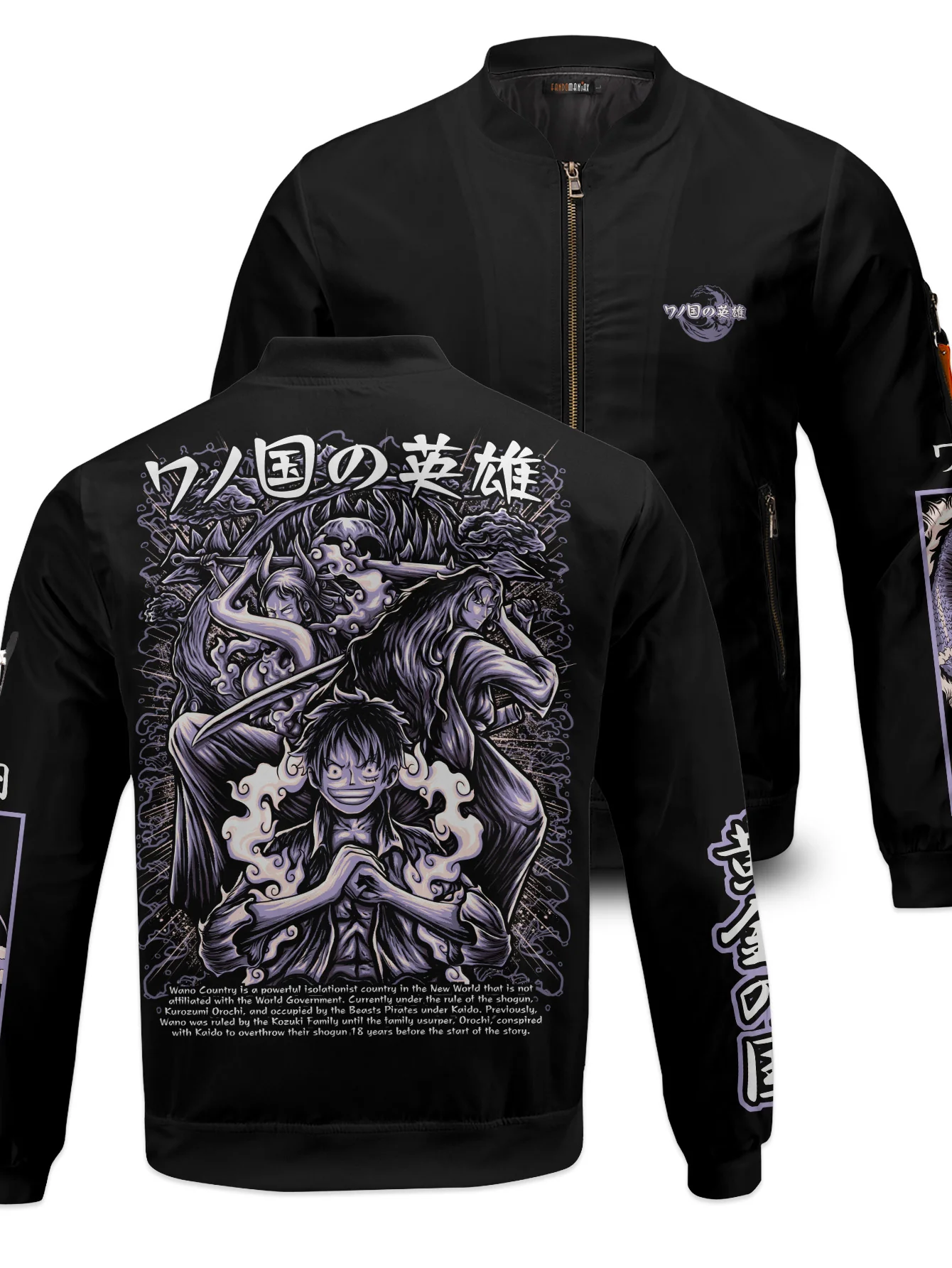 Wano Heroes Bomber Jacket - necksoother