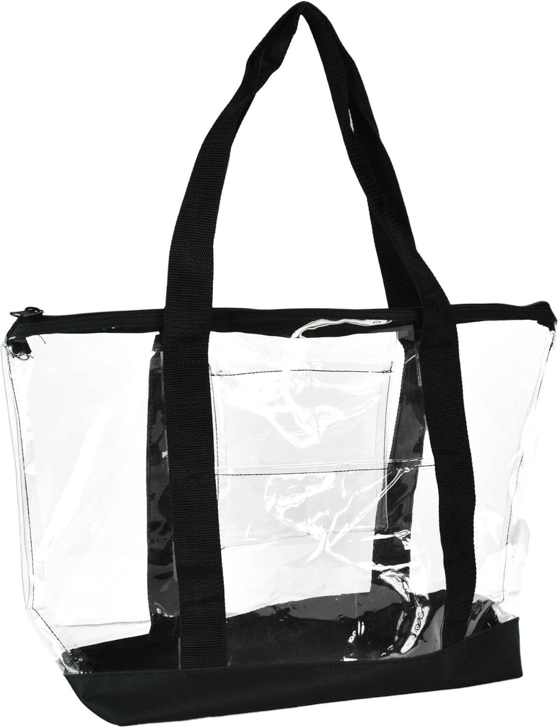 DALIX Clear Shopping Bag Security Work Tote Shoulder Bag Womens Handbag - necksoother