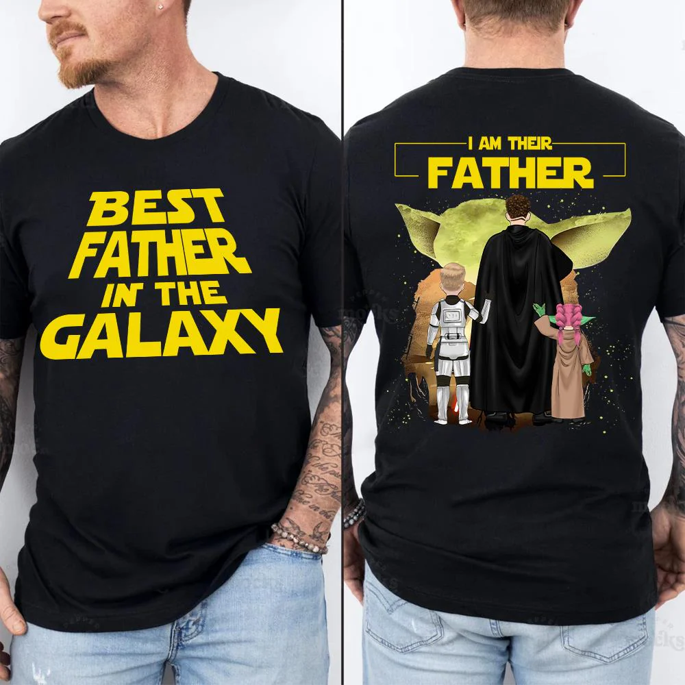 Custom I Am Their Father Shirt - Best Dad Ever - Father's Day Personalized Shirt - necksoother