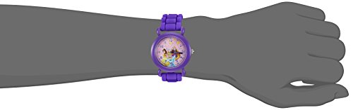 Disney Princess Kids' Plastic Time Teacher Analog Quartz Silicone Strap Watch - necksoother