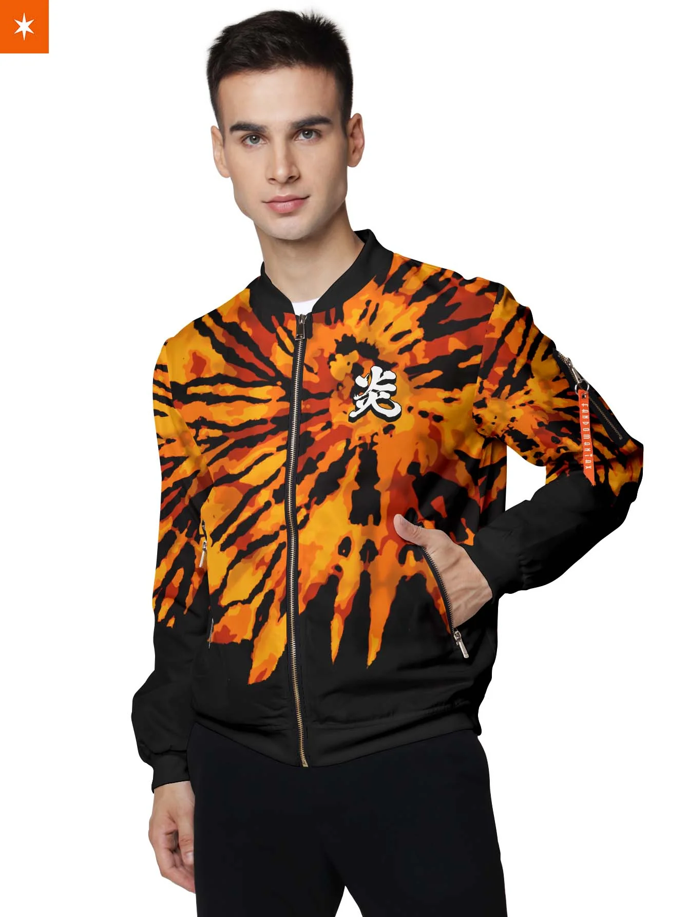 Rengoku Tie Dye Bomber Jacket - necksoother